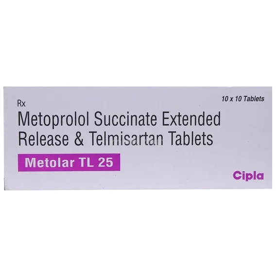 metolar tl 25mg tablet 10's